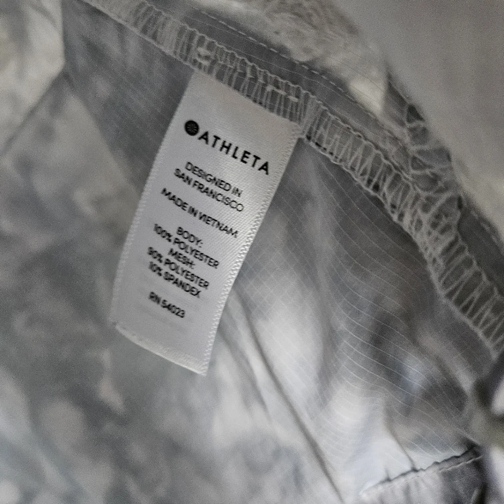 Athleta Tie Dye Catalina Full-Zip Foldable Jacket Size XS